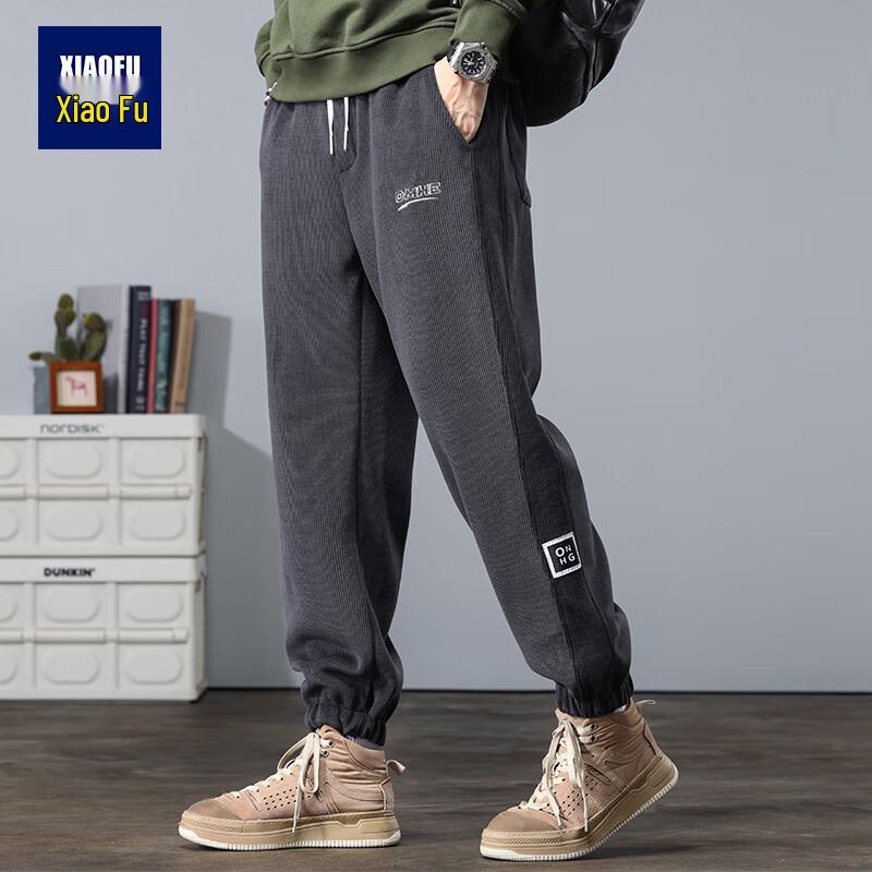 Men's 2025 Autumn/Winter Corduroy Fleece-Lined Joggers