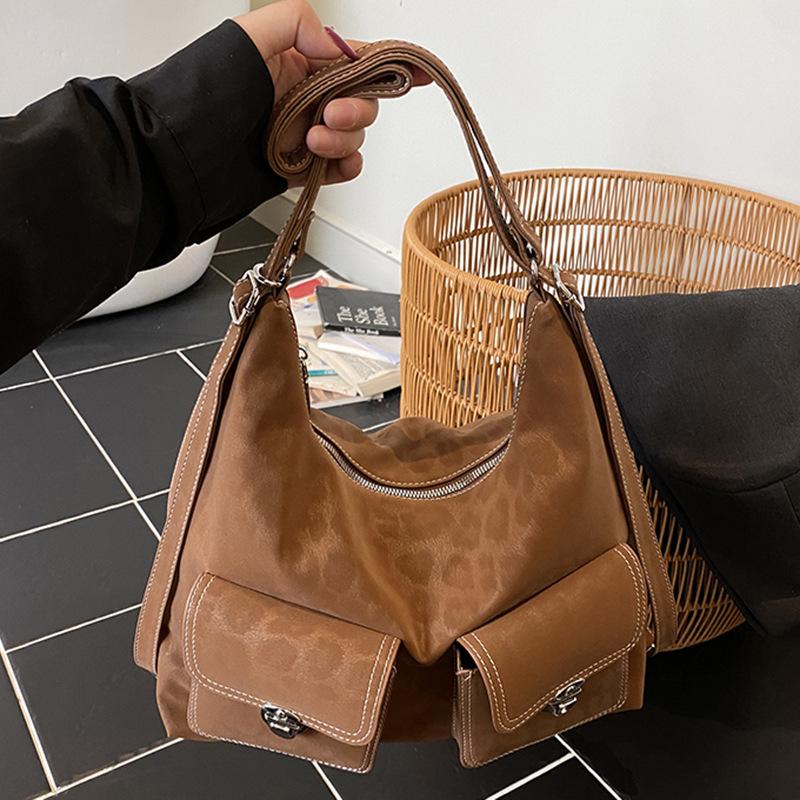 Retro Large-capacity Multi-pocket Simple and Casual Single-shoulder Crossbody Backpack