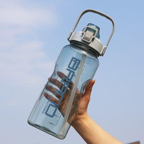 NAWEN 1500ml Large Capacity Water Bottle with Straw, Dual-Use, One-Click Opening, Direct Drinking, Leak-Proof, for Adults and Children, Outdoor Sports