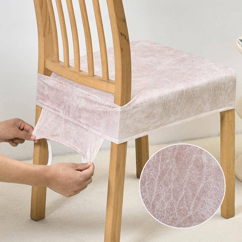 Fløyel Spisestoltrekk Stretch Setetrekk til Spisestuestoler, Kjøkken Parsons Stoltrekk Slipcover Beskytter Vaskbar