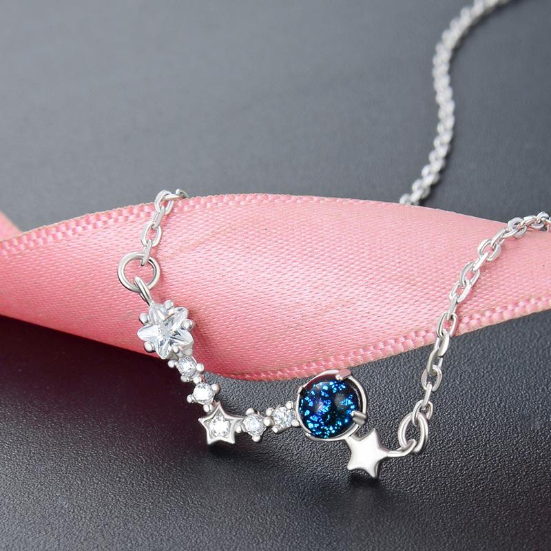 

Танцизное женское ожерелье из стерлингового серебра 925 пробы с цирконом, подарок