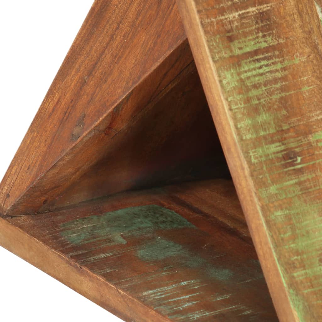 Side Table 35 X 35 X 55 Cm Reclaimed Solid Wood
