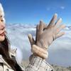 Handschuhe für Damen im Winter Warmes Reiten Koreanische Version Plus Samt Verdickt Kälte- und Winddicht Touchscreen Winter Wildleder De Samt Student