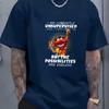 Unisexs Heavy Pattern Tshirt Rock Drummer Fun Quotes Black Band Shirt Suitable for Concert and Casual Wear Music Theme Tshirt