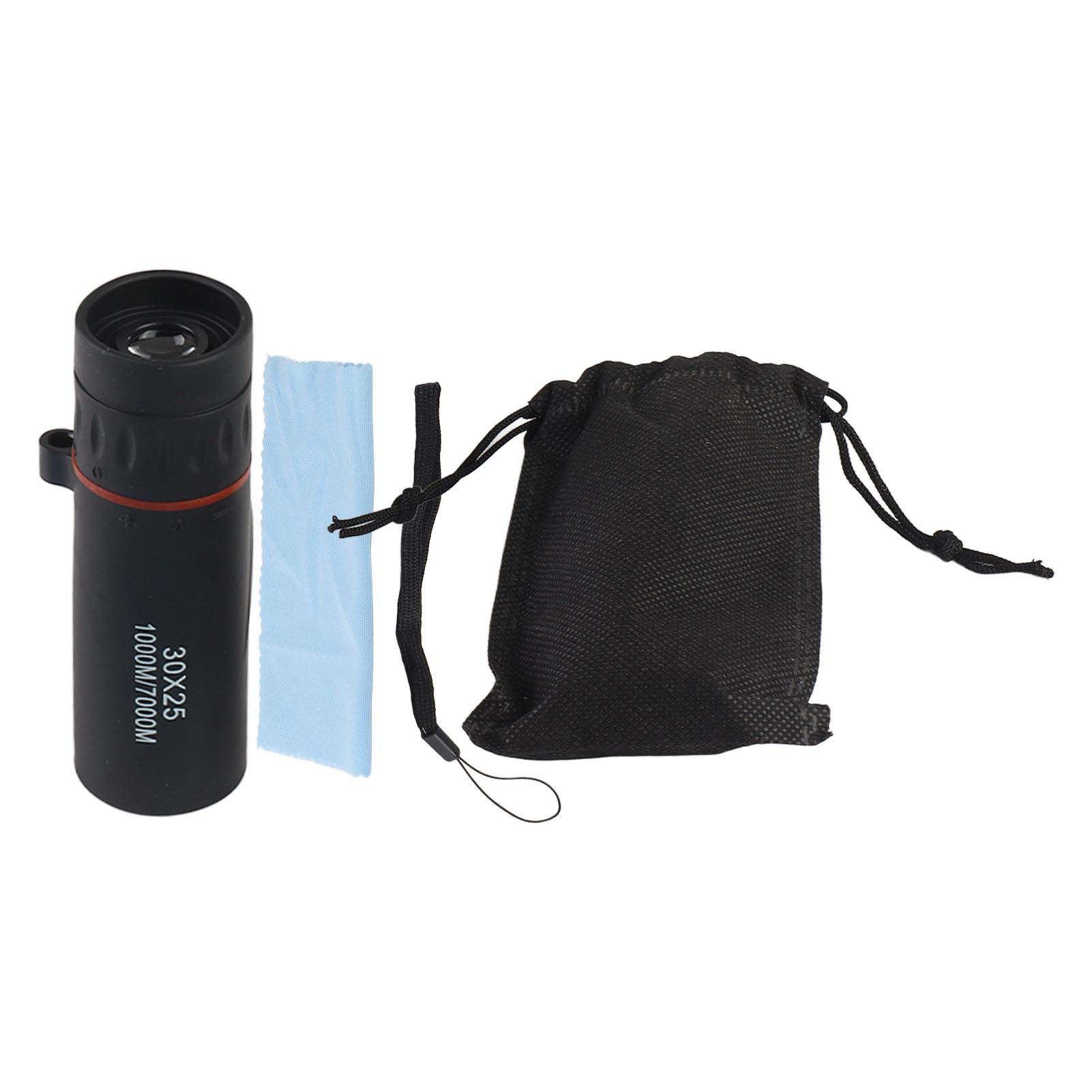 

Multi Use Black 30 X 25 Zoomable 7x Magnification Monocular Telescope for Outdoor Travel