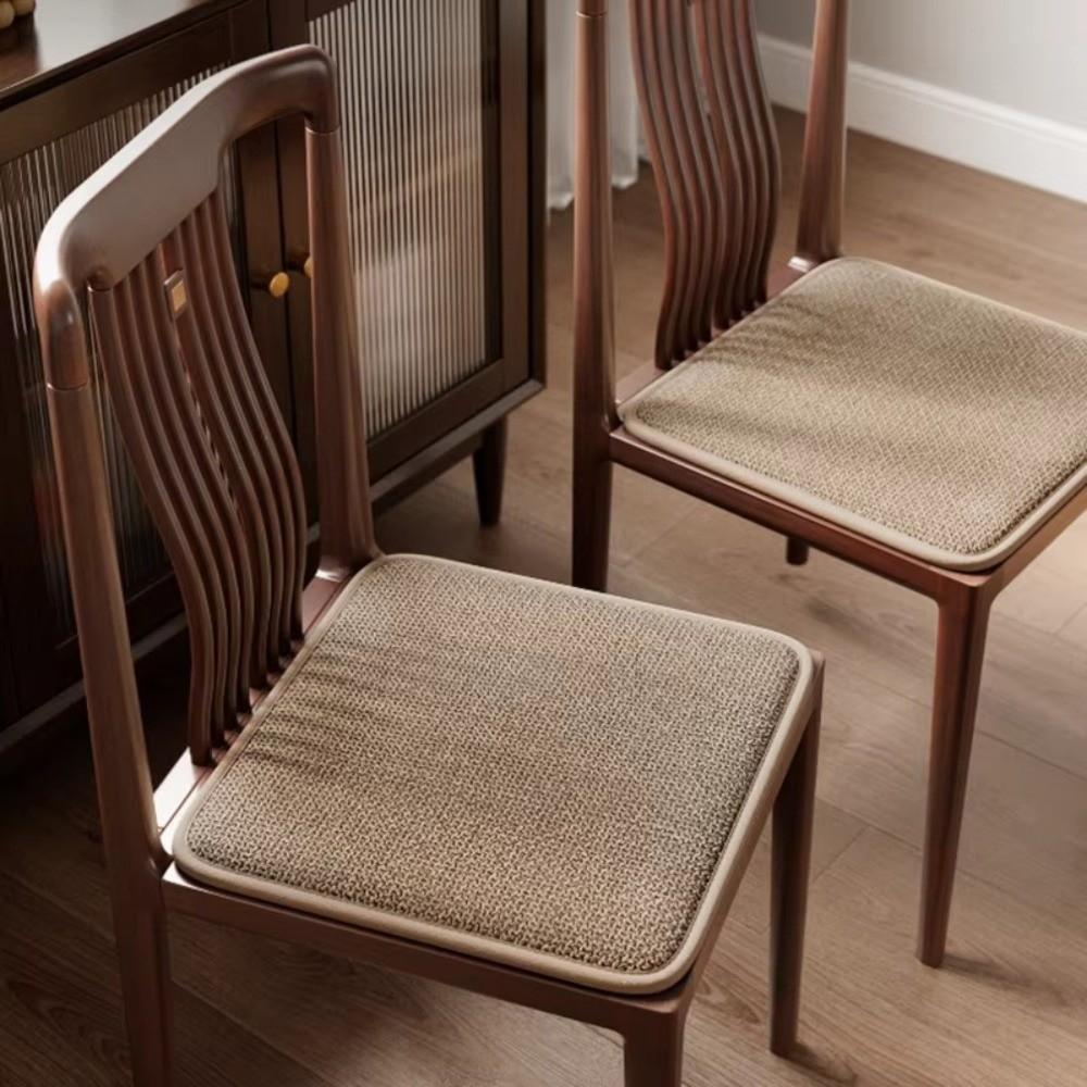 Memory Foam Chair Cushion Thick 1.5cm Chair Mat Comfortable Linen Fabric Seat Pad Dining Chair