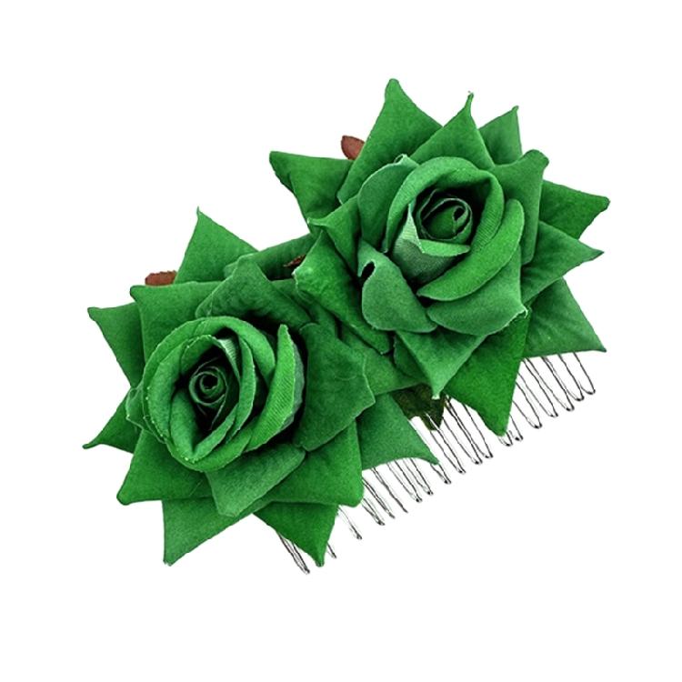 StPatricks Day Headband Fabric Flower Hair Hoop Music Festival Women Headwear
