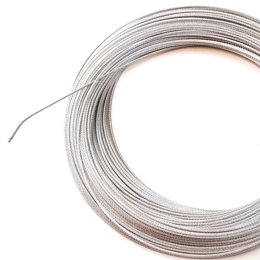 EWR5472 Window Regulator Repair Cable Steel Wire Rope 7x7 Diameter: 1.5 mm Length : 100 meter for Car Window Regulator