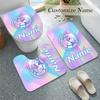 Club America (5) Custom name Flannel Toilet 3 Piece Set Soft Bathroom Rug Toilet Seat Cover for Bathroom Home Decor