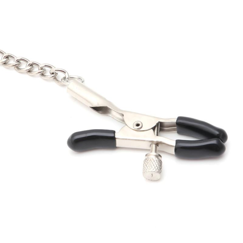 1 Pair 30cm Chains Metal Nipple Clamps Sex Toys Nipples Clips Adult Games For Couples Flirt Toys Nipple Clips For