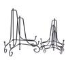 Black Sliver Iron Easel Display Stand Book Holder Photo Pedestal Bowl Dish Frame Picture Plate Rack Easel Crafts Bracket