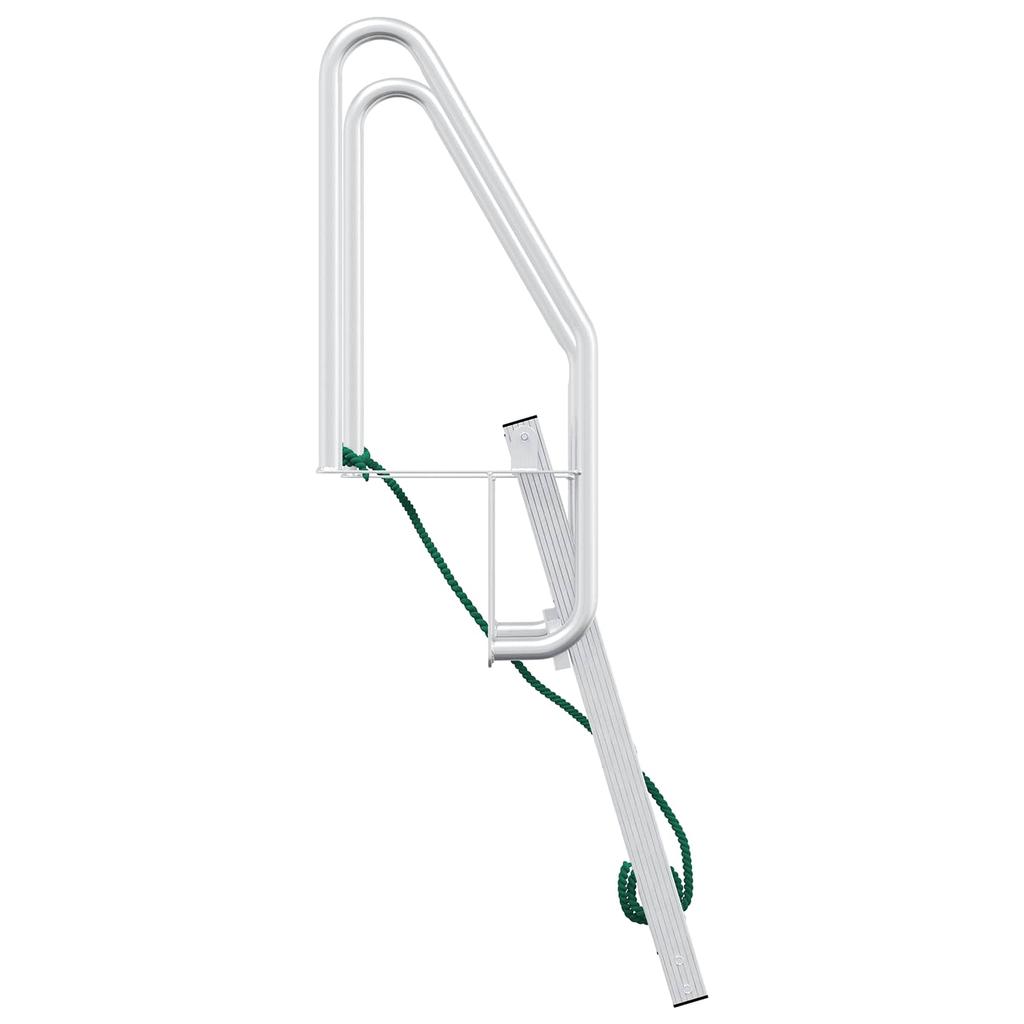 3 Step Dock Ladder Silver 58 X 77 X 144 Cm Aluminum