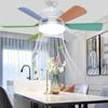 Fan Light with Remote Control Fan Lighting 2 In 1 Ceiling Light for Bedroom Kitchen Dining Room  Garage Restaurant Shop Indoor