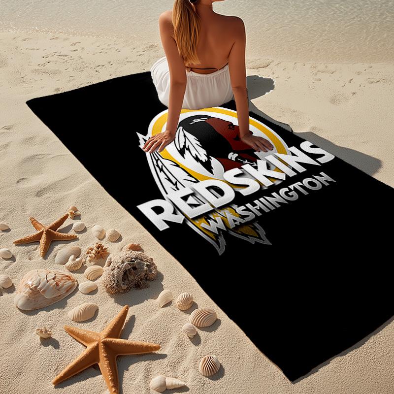 Washington Redskins Microfiber Beach Towel, Lightweight And Quick-Dry, for Summer Travel, Beach Essential, Swimming Pool