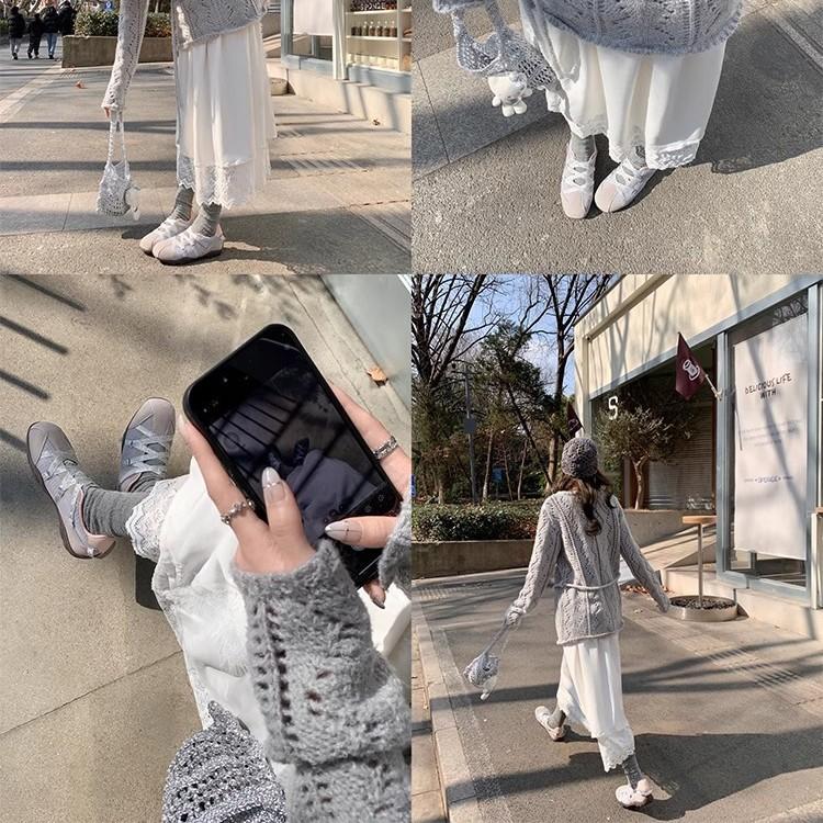 Fashion Ballet sneakers women's 2025 spring new thick-soled Korean Mary Jane casual shoes