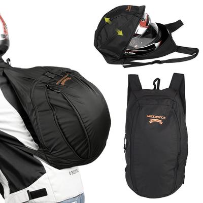 Mochila para Capacete de Motocicleta de Nylon Leve Portátil Expansível Grande Capacidade Bolsas de Viagem Impermeável Dobrável para Armazenamento