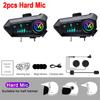 1/2 Pièces Y10 2x Bluetooth 5.3 Casque Interphone Appel Mains Libres Moto Interphone Étanche 2000mAh Moto Interphone