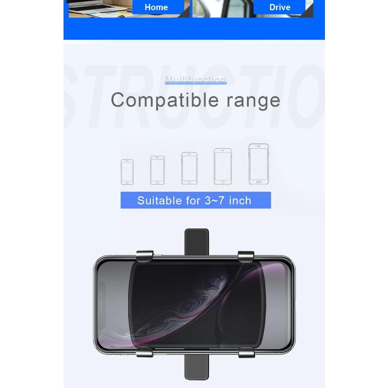 1 szt. Uchwyt samochodowy na telefon na deskę rozdzielczą, uniwersalny uchwyt na nawigację, obrót o 360 stopni, mocowanie smartfona, stabilny, 4-7"