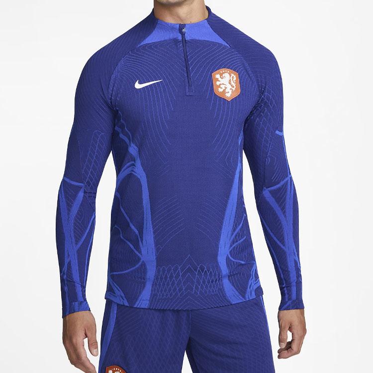 Nike Strike Adv Nederland Landslag Spillerutgave Trening Langermet Fotballskjorte Herre topper DH6425-456