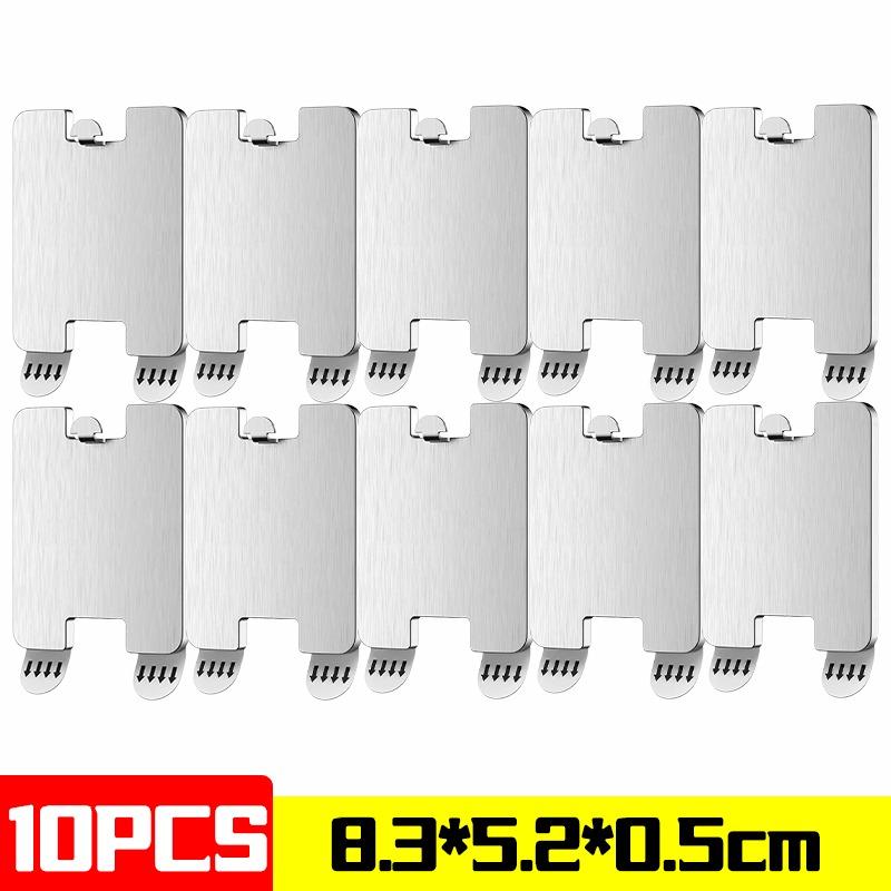 1/20PCS Punch-free Photo Frame Hook Stainless Steel Poster Hanger Sticker Photo Frame Hangers Hang Picture Strong Adhesive Hook