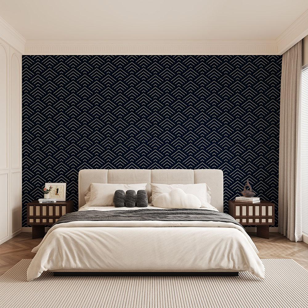 40cm European style modern wall sticker waterproof and moisture-proof thickened background wallpaper room decoration bedroom