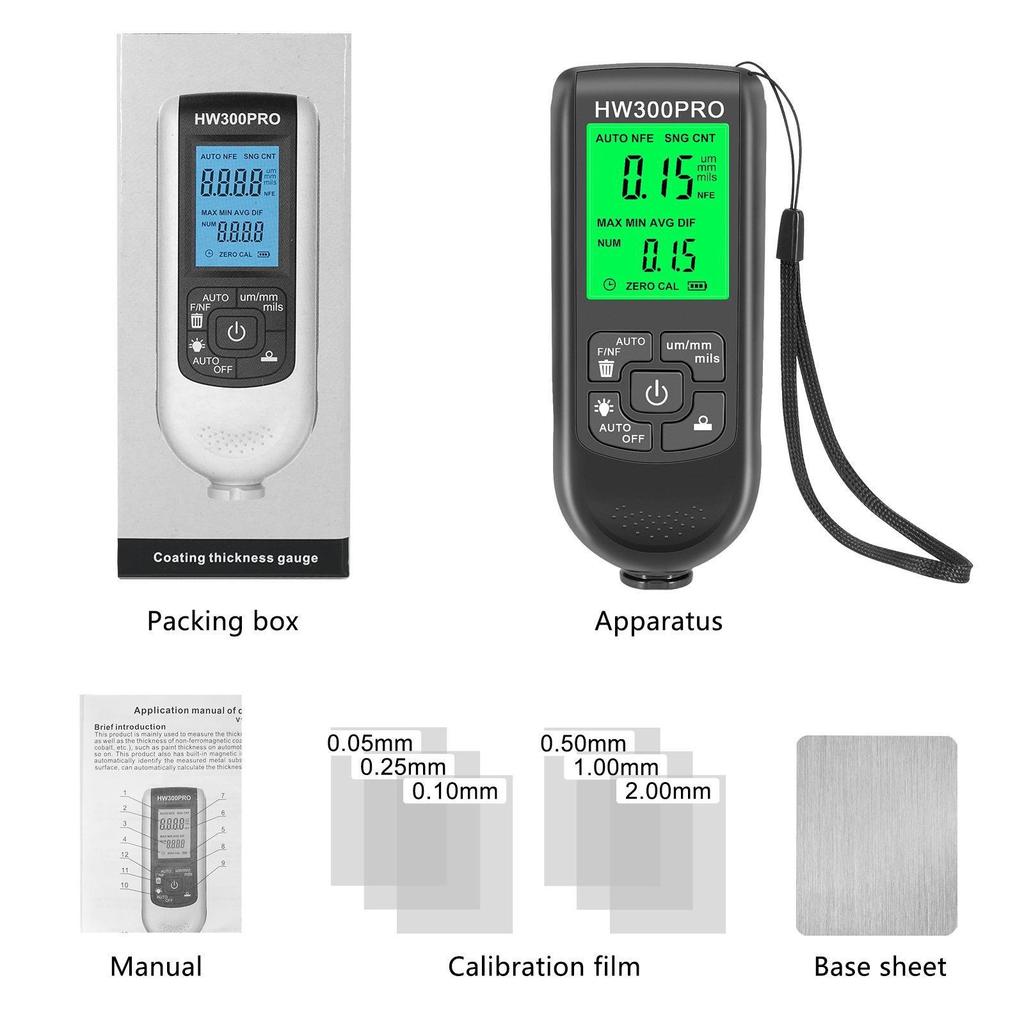 Professional coating thickness gauge Anti-slip paint film gauge Dry film thickness gauge Thickness gauge Thickness gauge
