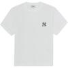 MLB New York Yankees Logo Loose Fit Round Neck Short Sleeve T-Shirt Unisex T-Shirts 3ATSB8063-50WHS