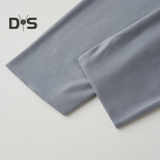 Men Pants Elastic Waist Double-Sided Brushed Thermal Insulation Long Johns Solid Color Mountaineering Vacation Travel Work School Bottoming Trousers