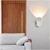 Hotelový Projekt Nástenné Lampy k Posteli - Moderná Minimalistická Nástenná Lampa, Kreatívne Osobnostné Nástenné Svietniky na Balkón, Chodbu, Schodisko (6W)(biely)