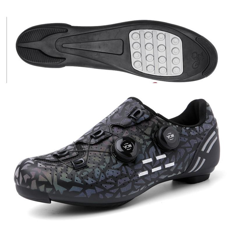 Scarpe da Ciclismo Unisex Bici da Strada Mountain Bike Suola Rigida Compatibili con Attacchi Pedali Traspiranti Prestazioni Bicicletta