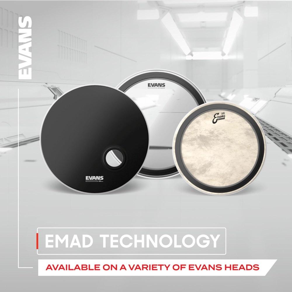 EVANS EMAD Bass Resonant Head BD20REMAD 20-inch Single-Ply 7.5mil