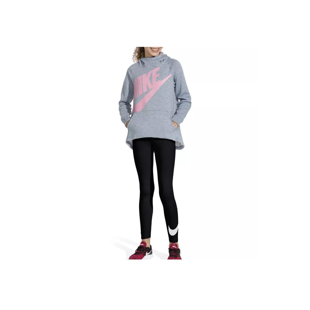 Nike Leggings Logo Print Slim Fit Casual Kids Leggings Black AR4076-010