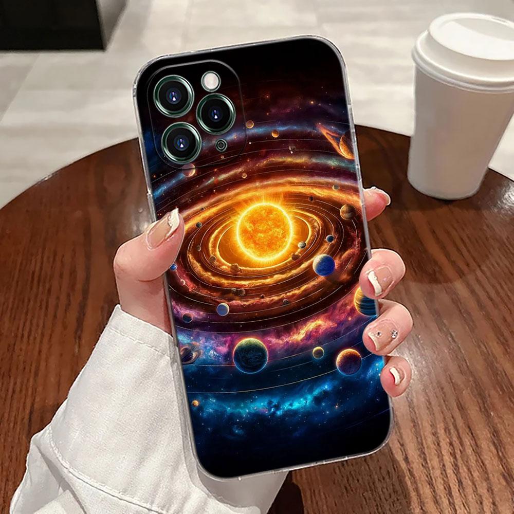 Sky Space planet Moon Stars Universe Case For Apple iPhone 17 16 15 14 13 12 11 Pro Max 16 Plus 16E 17Air Case 17Pro Phone Cover