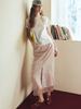 Oal Nylon String Maxi Skirt_Pale Pink