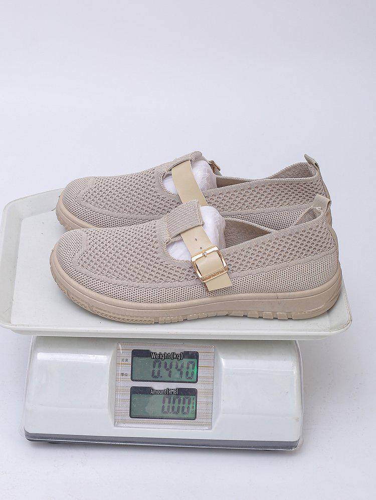 Spring Summer Flyknit Breathable Women's Slip-on Loafers