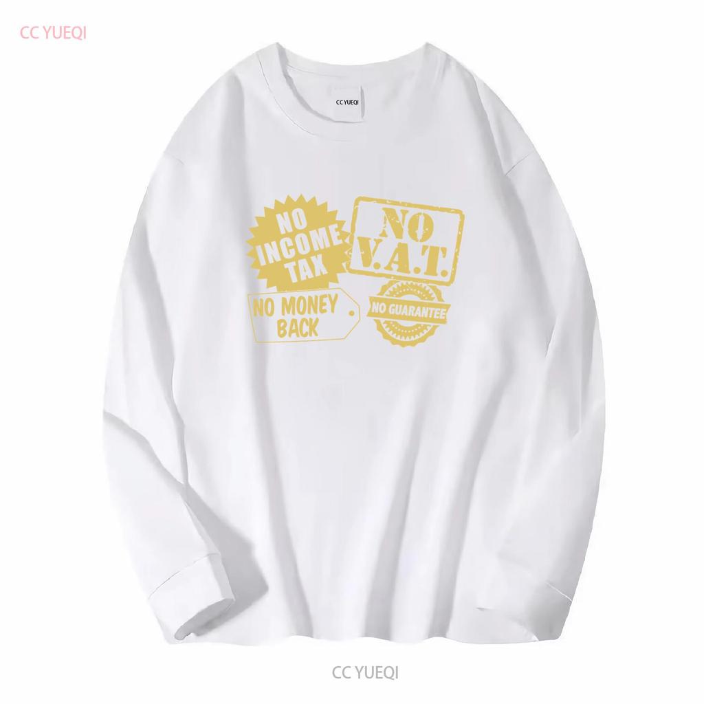 Keine Einkommensteuer Mehrwertsteuer T-Shirt Nur Narren und Pferde Del Boy Rodney Lustiger Witz Vintage Gewaschenes Oberteil für den Alltag Mode homme