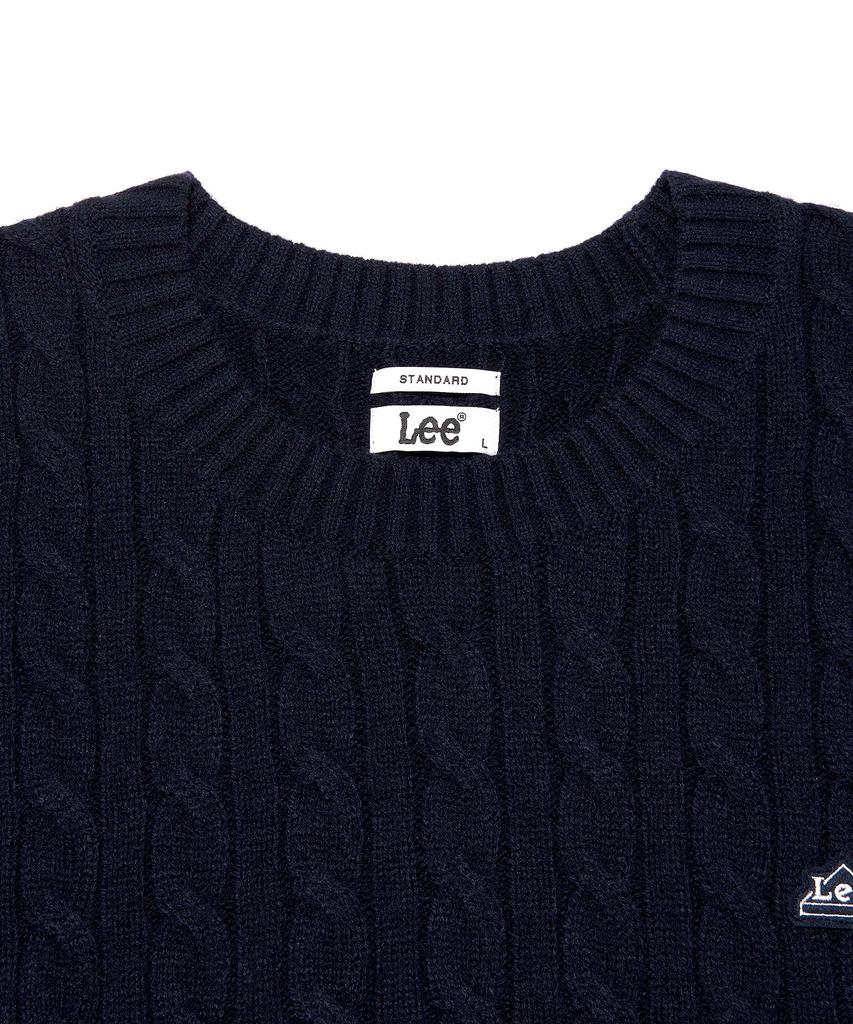 LEE Cable Round Knit Navy