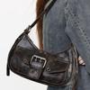 Women's Vintage Y2K Punk Biker Multi-Pocket Faux Leather Jacket