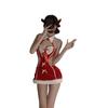 Sex Underwear Plush Tube Top Sexy Christmas Uniform Set Hollow Out Sex Pure Desire Uniform