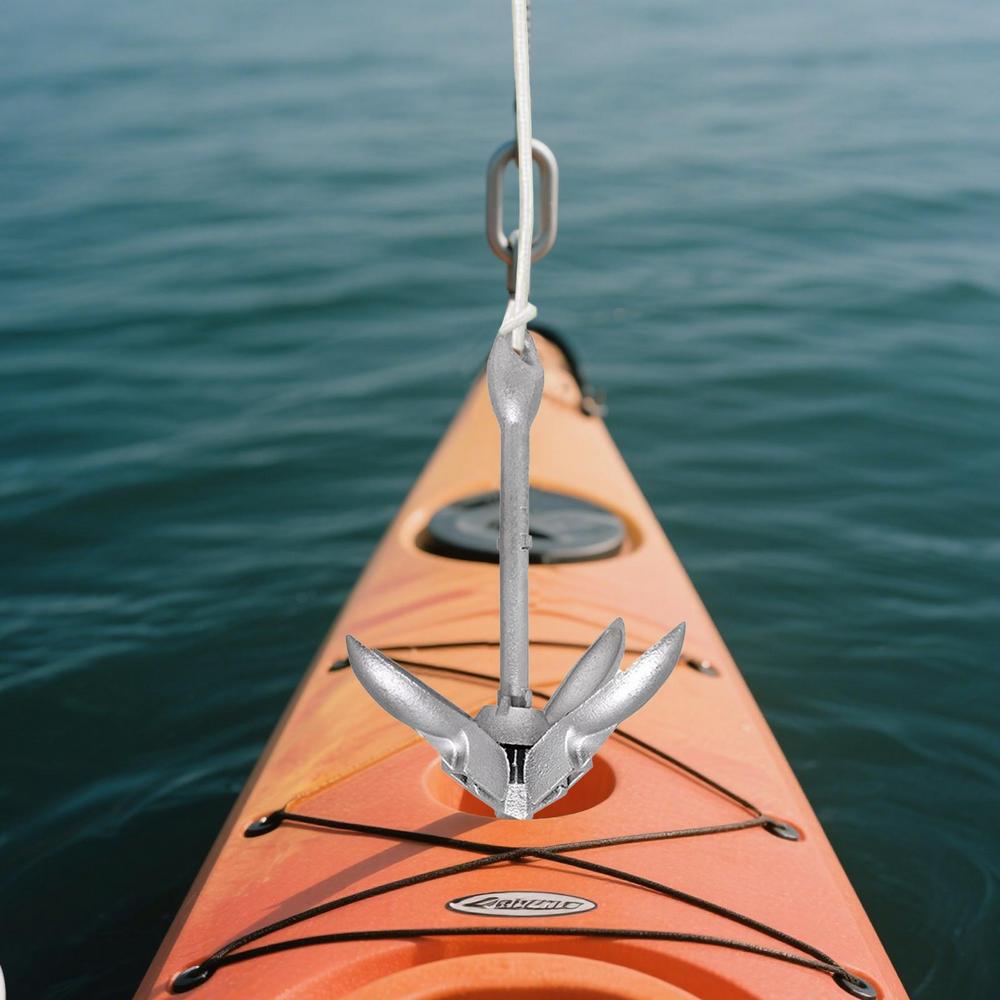 Kayak Anchoring System Quick Release Boat Anchoring Folding Retrievable Quick Release Boat Accessories For Lake Kayaking Rafting