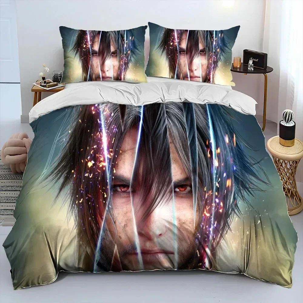 3D Print Final Fantasy Series Games Bedding Set Duvet Cover Bed Set Quilt Cover Pillowcase Comforter King Queen Size Boys Adult