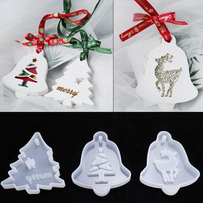 Merry Christmas Silicone Jewelry Casting Mold Resin Epoxy Mould Craft Decor Tool