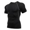 Men's Quick-Dry Breathable Sportswear Set - Tight-Fit, Long-Sleeve Base Layer for Outdoor Running & Training.