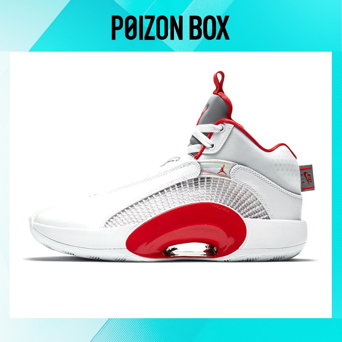 

Jordan XXXV Fire Red (White Sole)