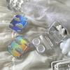 Laser Cover Contact Lens Case Box Colored Lenses Container Beauty Lens Storage Box Travel Set With Mirror Gift Girl