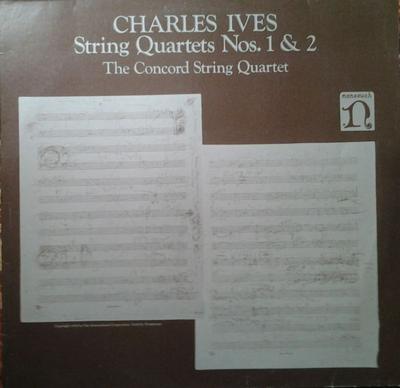 LP-Schallplatte CHARLES IVES THE CONCORD STRING Q Streichquartette Nr. 1 2 NON32824 Nonesuch 1975 Deutschland Klassik Gebraucht