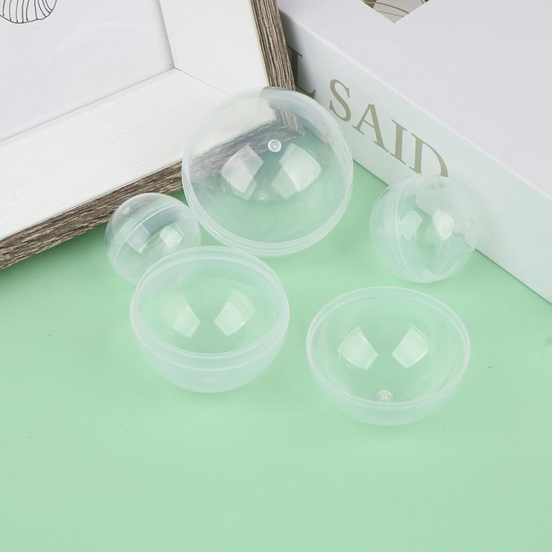 50 st Genomskinlig Kapsel Leksak Överraskningsboll Liten Behållare