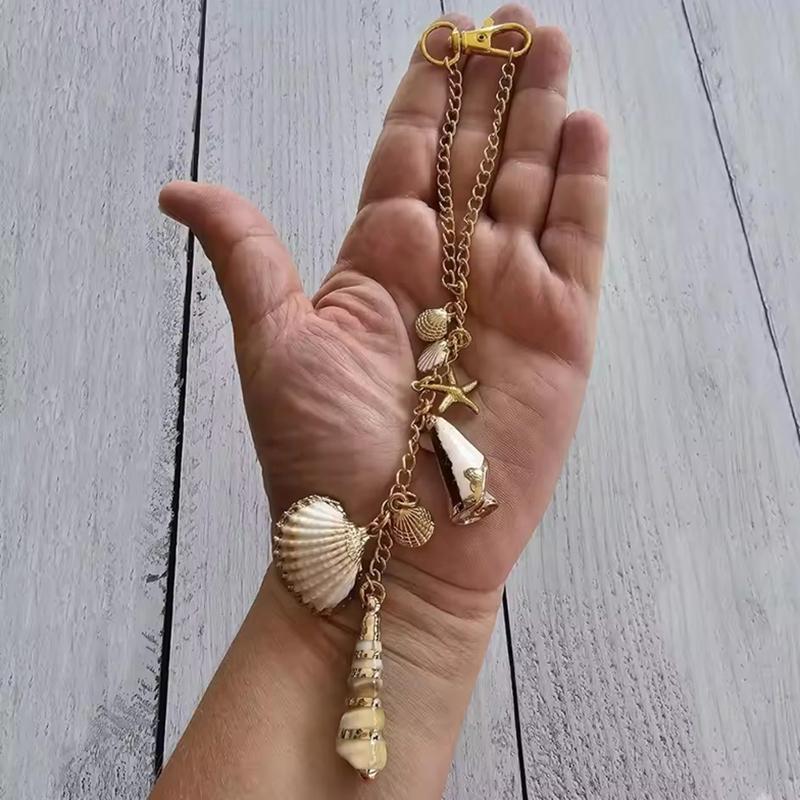 Hand-made Starfish Conch Sea Shells Ocean Ornaments Nordic Coastal Hanging Charm Boho Beach Themed Home Decor Accessories