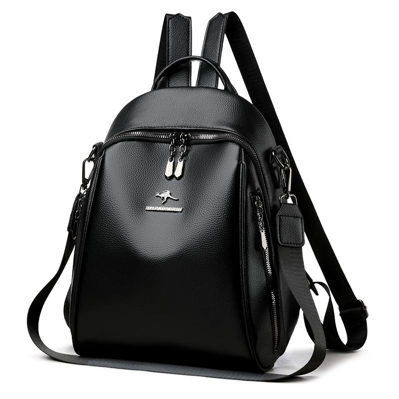 Women's Backpack PU Large Capacity Backpack Commuter Multi-function Shoulder Bag