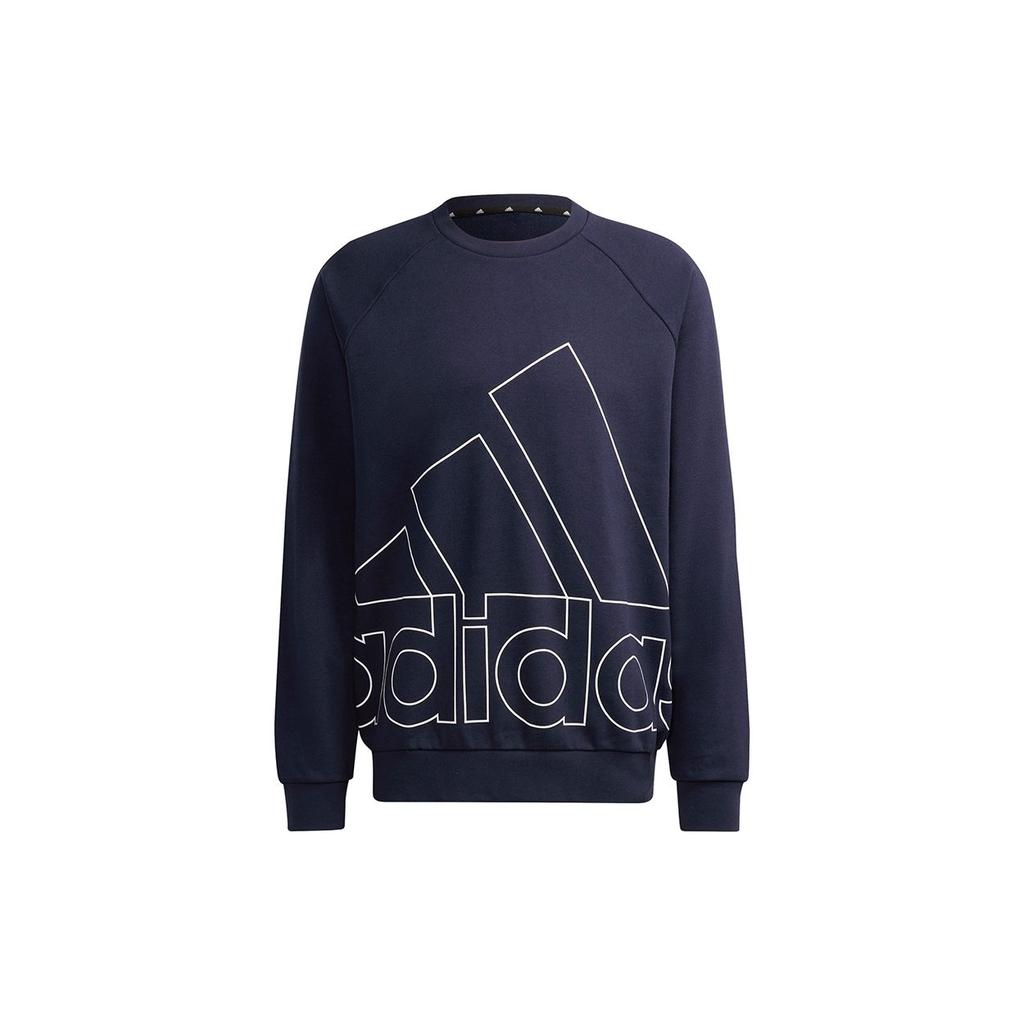 Adidas Sweatshirts Men's Navy Blue Crew Neck Moderate Regular HB5086